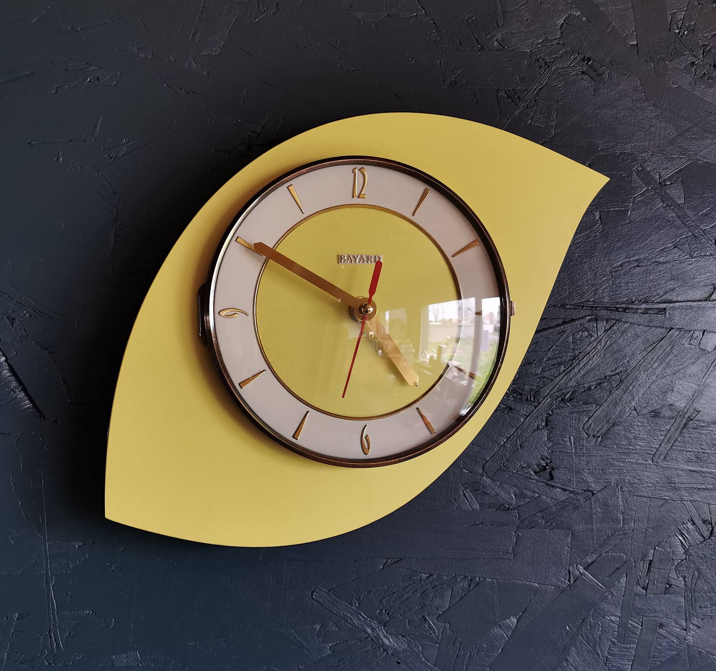 Horloge Murale Vintage Citron 25,4 Cm - Silencieuse Sans Tic-tac, Alimentation Pile AA, Design Rétro Pour Salon, Cuisine, Bureau - 2