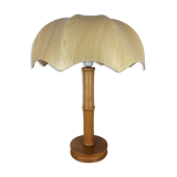 Bamboo effect wood lamp Jungle Chic style