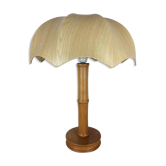 Bamboo effect wood lamp Jungle Chic style