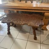 Africanist carved wooden table