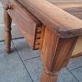 Walnut farmhouse table