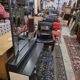 Vintage 80s hairdresser triptych mirror