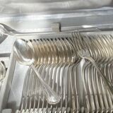 Ercuis 49-piece silver-plated cutlery set with Victoria knives