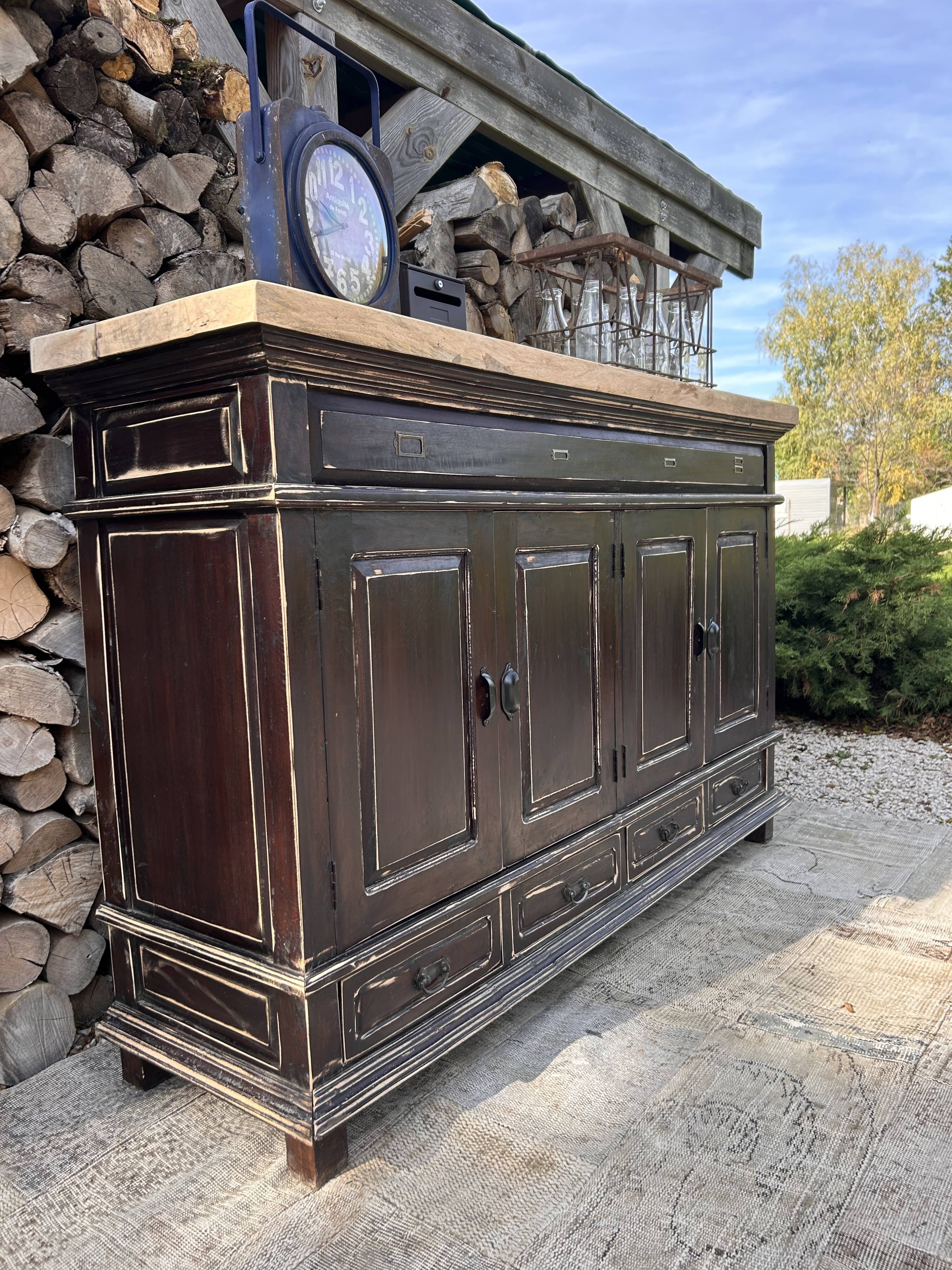 Meuble métier massif ébèné