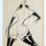 Henri Matchavariani (Illustrator VOGUE) (1939) Nude study
