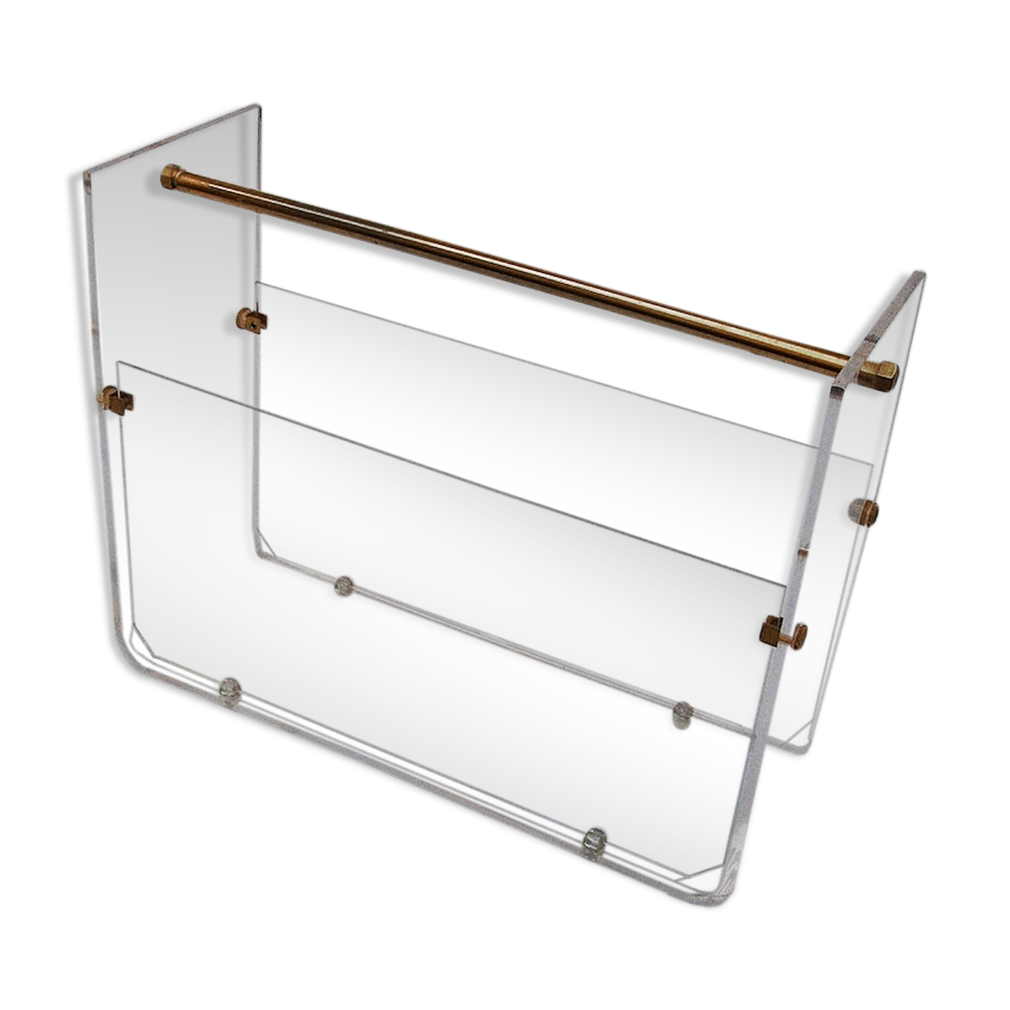 Vintage Plexiglas magazine holder