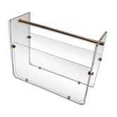 Vintage Plexiglas magazine holder
