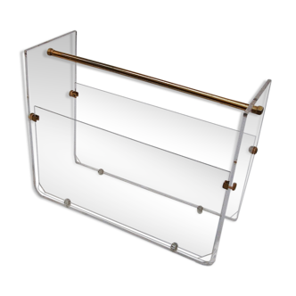 Vintage Plexiglas magazine holder