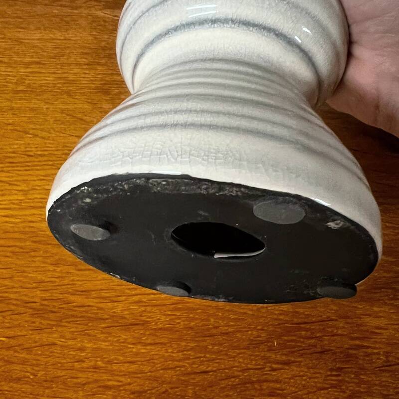 Large earthenware candle holder