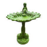 Cast iron birdbath with a mermaid
