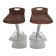 Postmodern pair of bar stools Indecasa by Joan Casas from the 1980s.