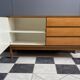 wood sideboard 3 drawers 1 door 1970s