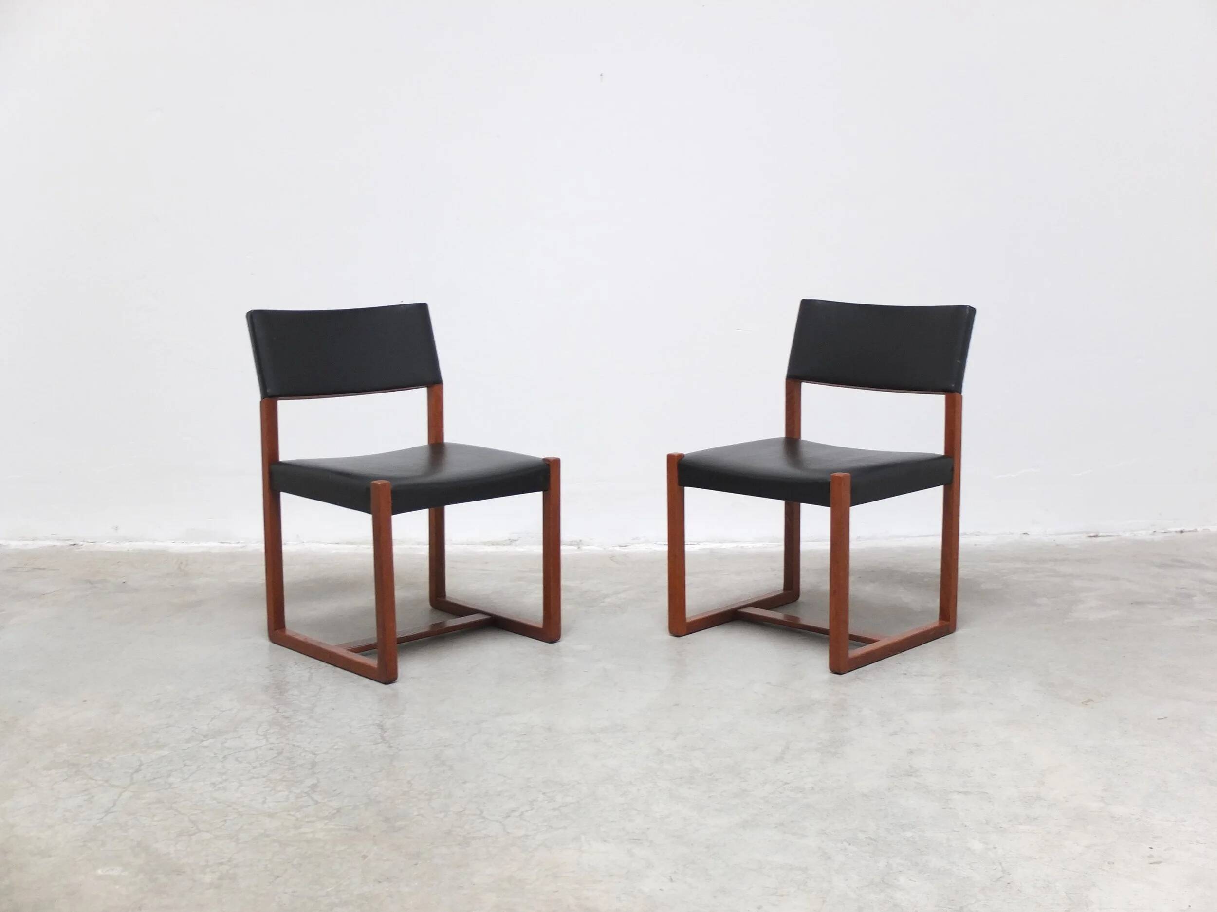 Pair of side chairs by Alfred Hendrickx for Belform, 1960s
