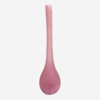 Vase Haut Soliflore rose pâte de verre