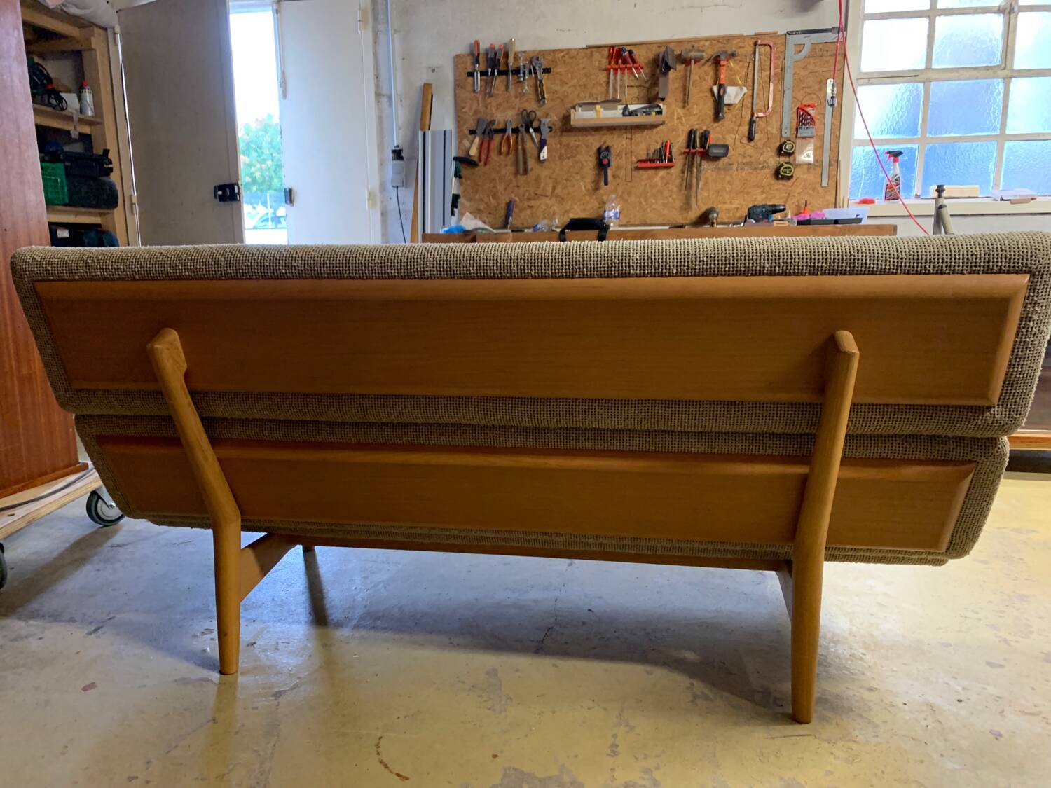 Vintage Scandinavian bench, Scandinavian teak sofa from the 60s, 70s