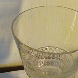 Crystal vase val saint lambert foot shower decor diamond tips