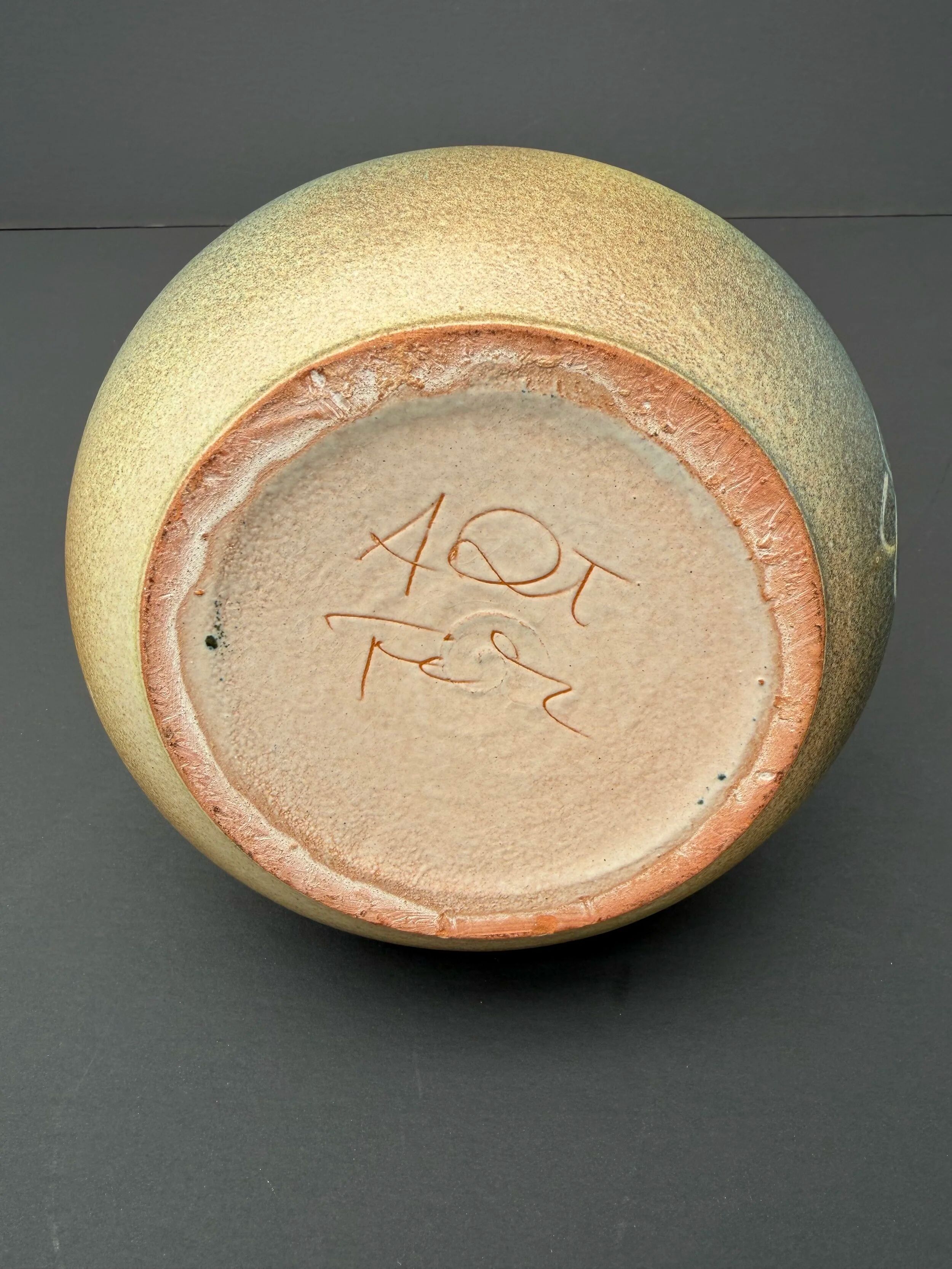 Ceramic jug signed, 1970