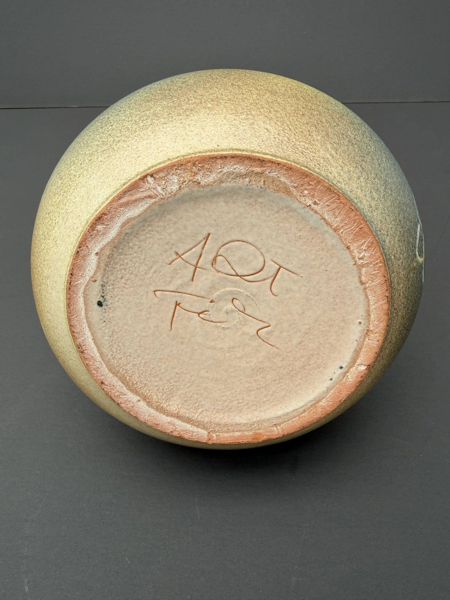 Ceramic jug signed, 1970