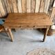 Table with turned legs in solid oak (renovated)