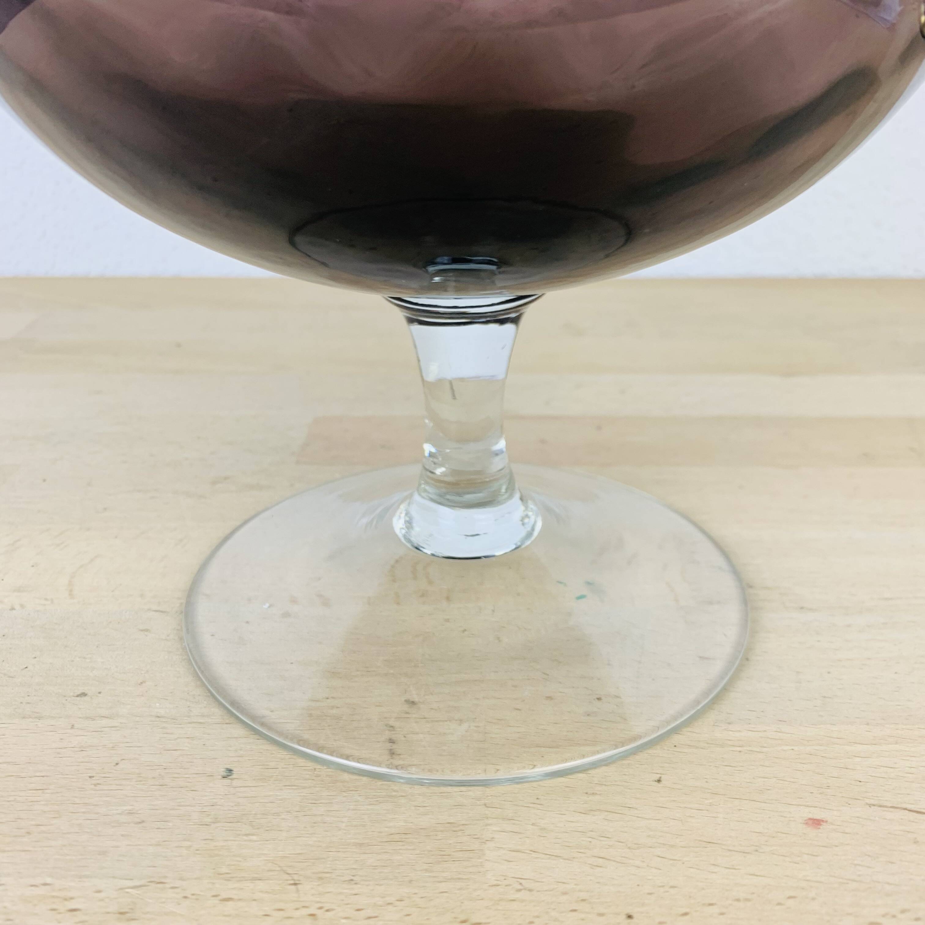 Italian Empoli vase purple glass 30 cm