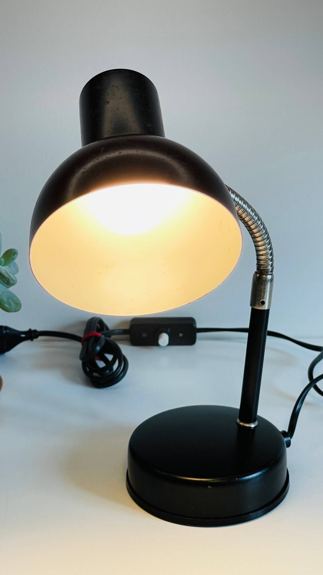 Lampe de bureau industrielle vintage