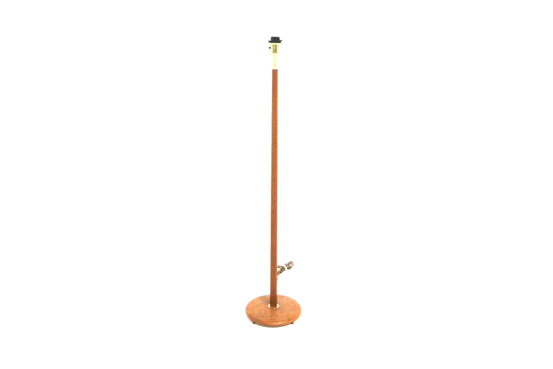 Scandinavian floor lamp in teak and metal, Sweden, 1960