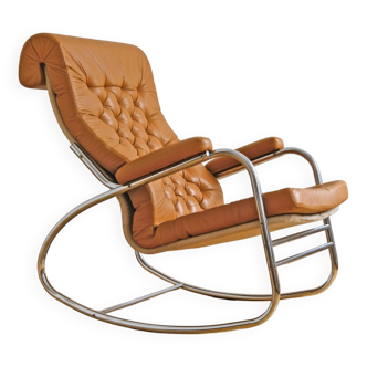 ikea vintage hjo 70s rocking chair rare! by noboru nakamura. perfect vintage condition!