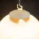 Set of 3 opaline pendant lights from the 60s