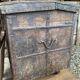 Large Indian chest on wheels early 20th century