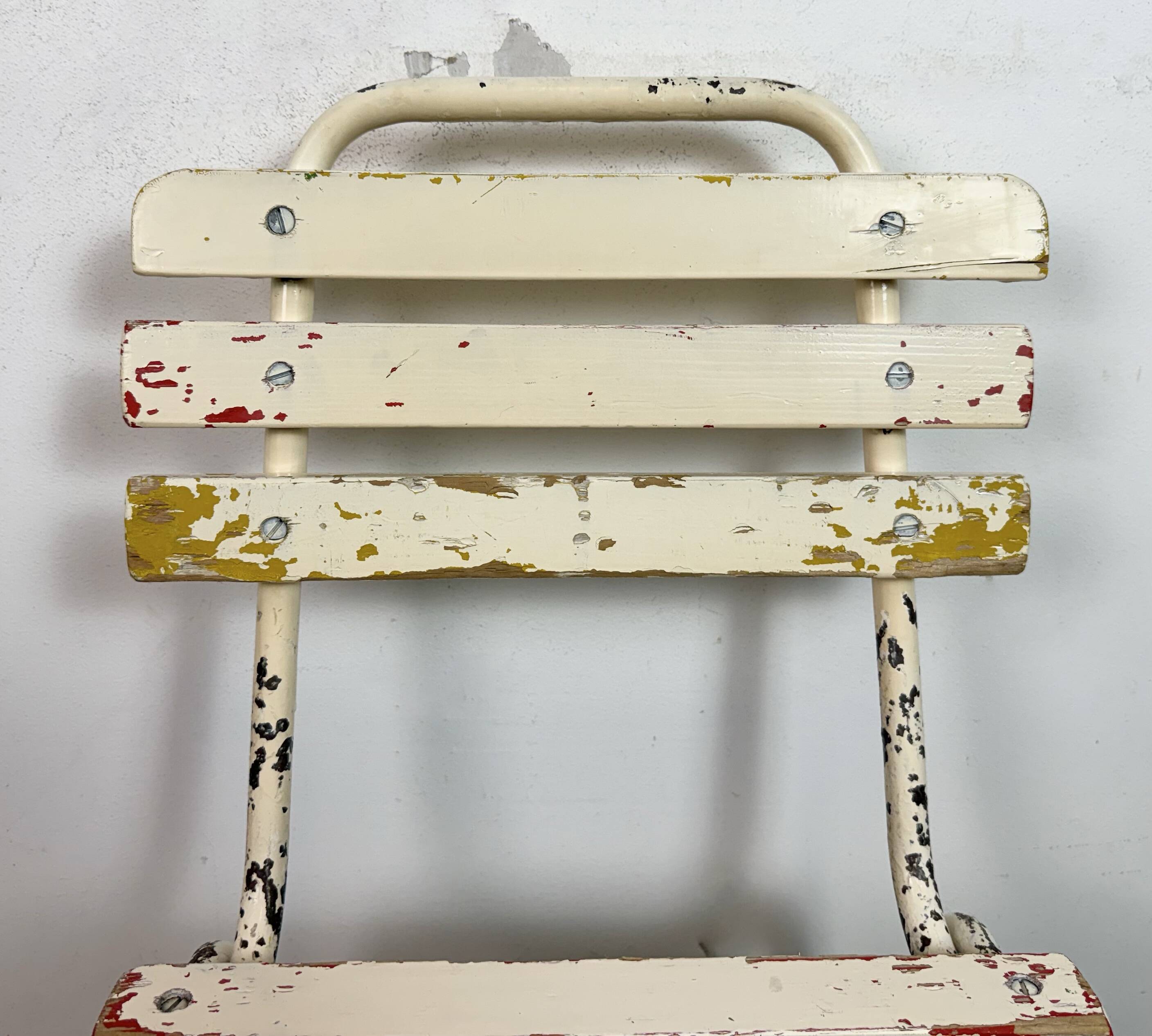 Vintage Beige Industrial Chair, 1960s