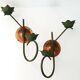 Pair of vintage wall planters 1940s 1950s