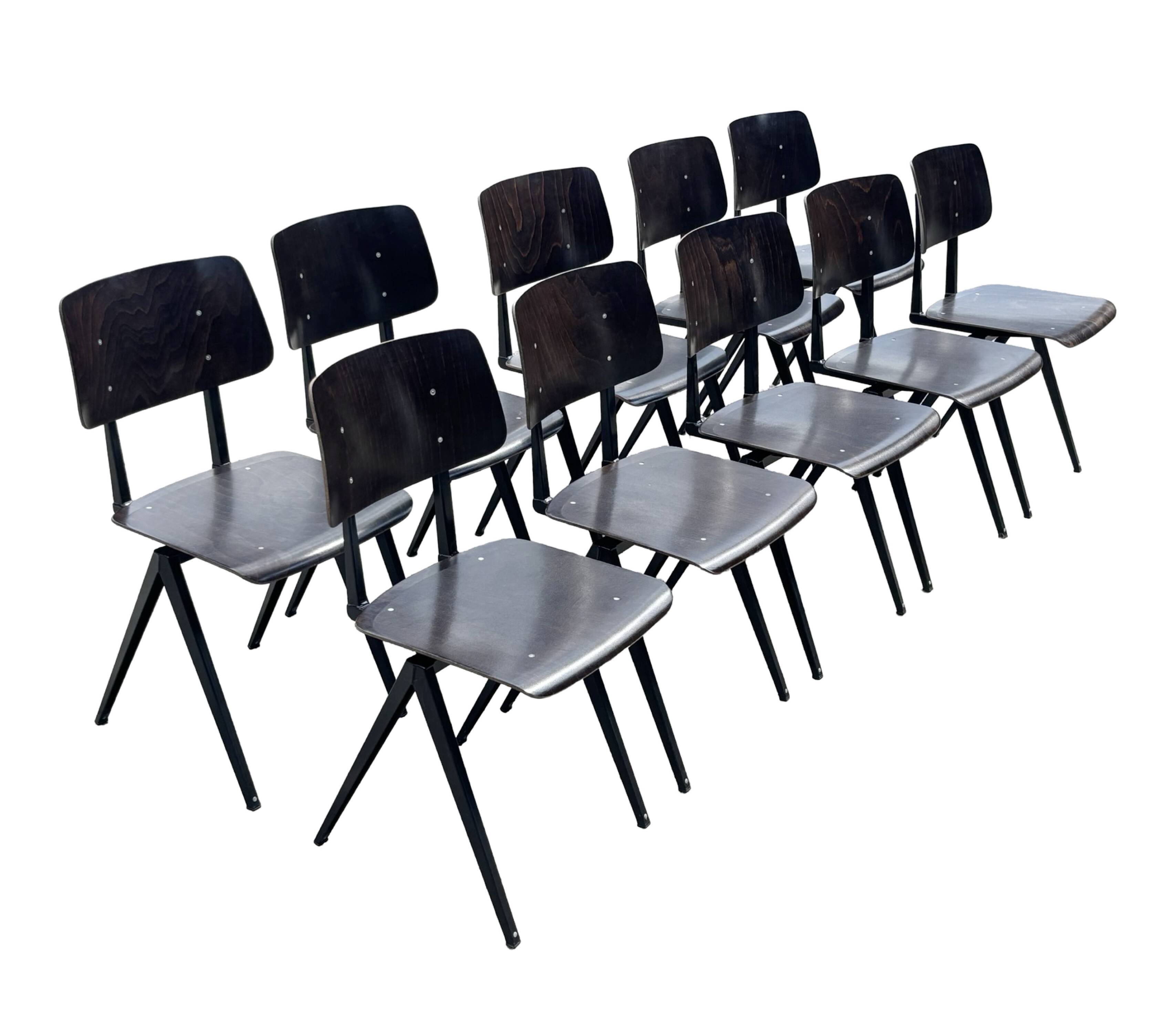 Galvanitas S16 School Chair Dining Chair Design Black Frame