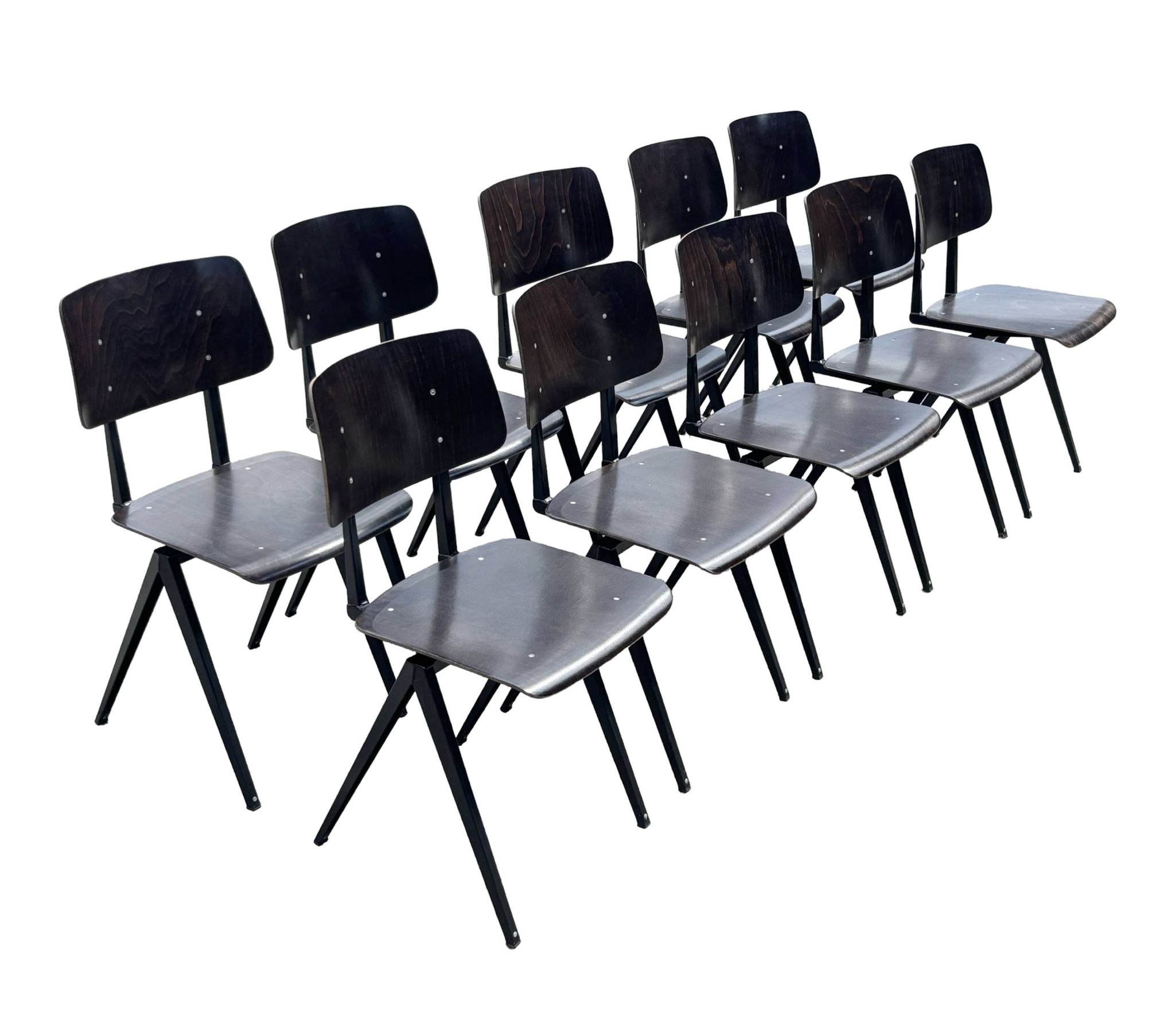 Galvanitas S16 School Chair Dining Chair Design Black Frame