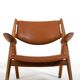Fauteuils en chêne CH-28 de Hans J. Wegner
