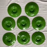 Oyster plates in slipware