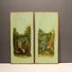 2 panneaux peinture romantique