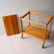 1960s Scandinavian pine wood trolley