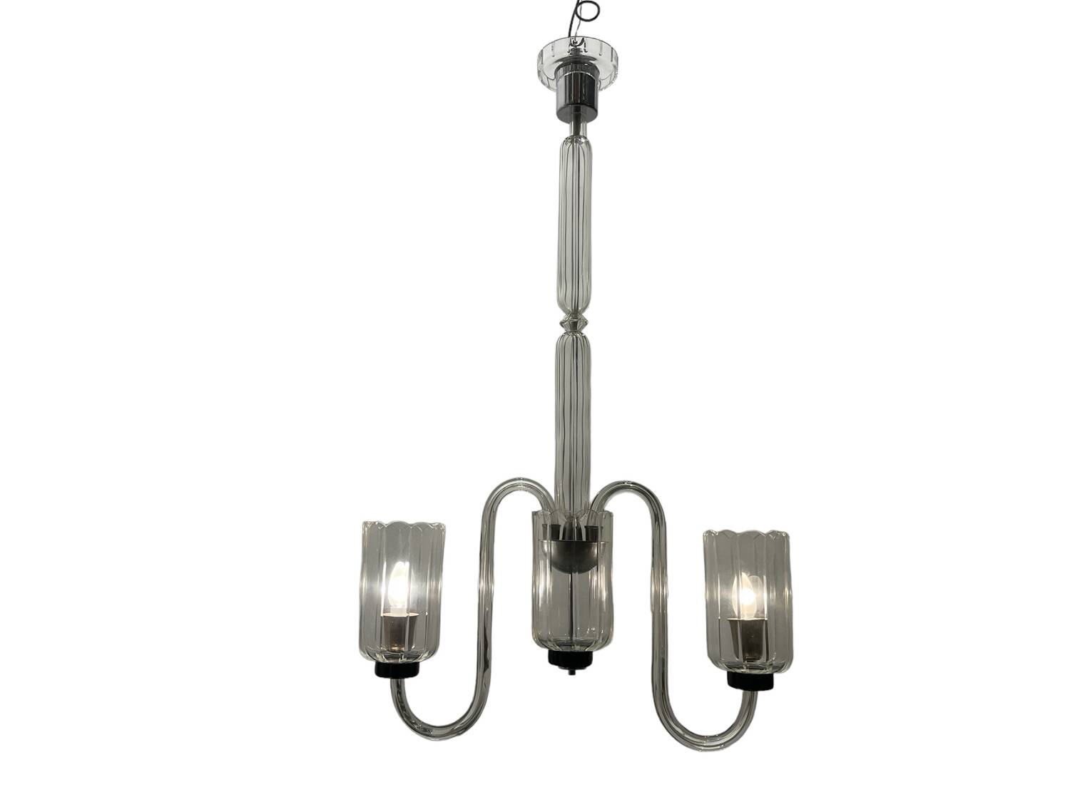 Large Art Deco Murano Glass Chandelier 1950’s