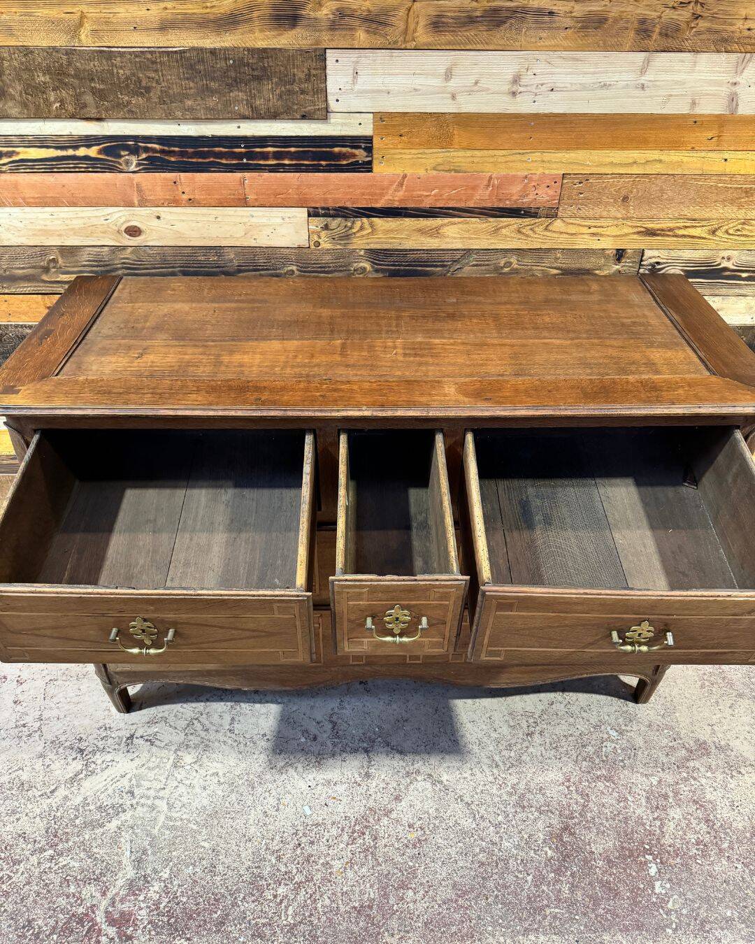 19th-century oak chest of drawers