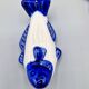 Set of 11 vintage blue and white porcelain fish knife rests.