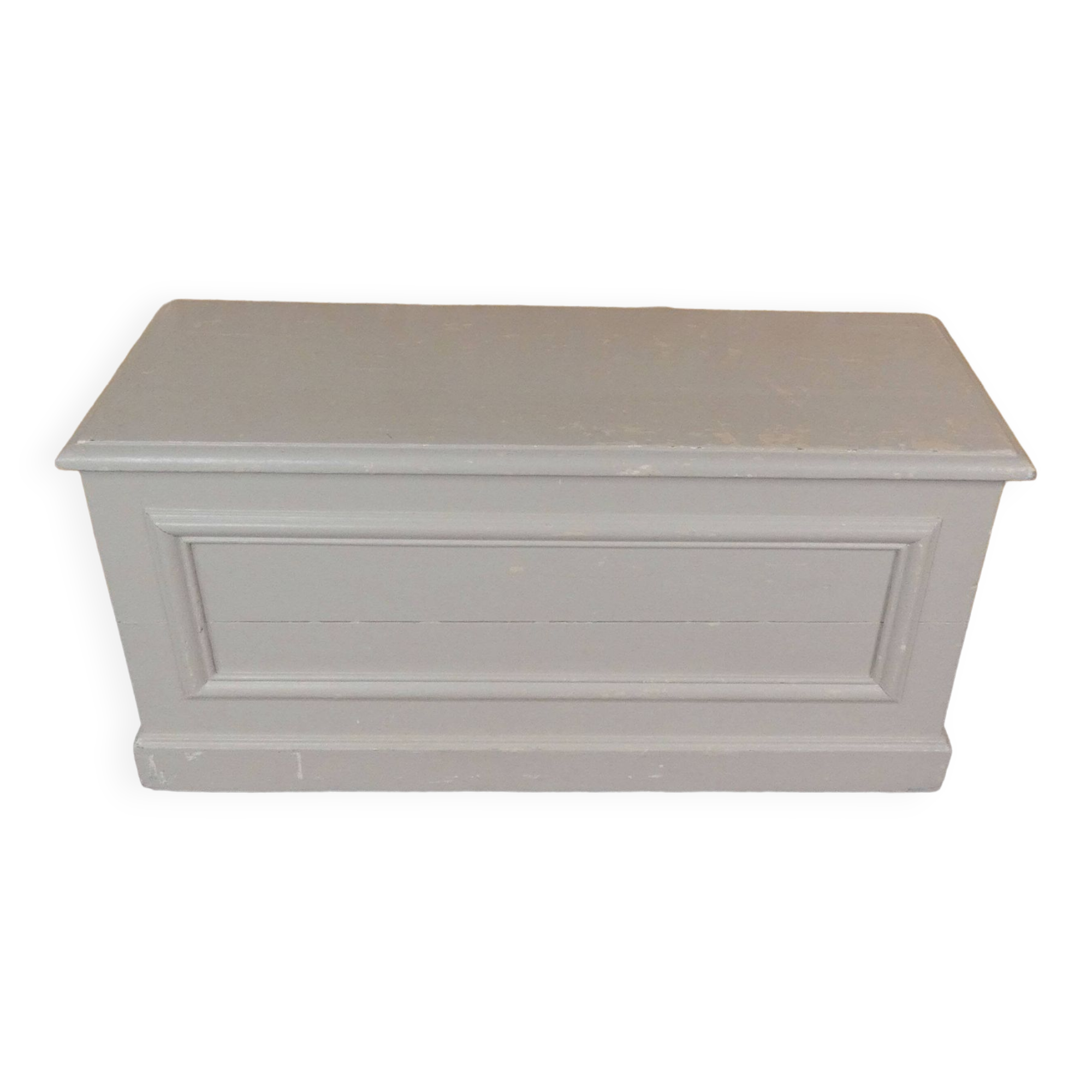 old solid wood bench chest