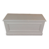 old solid wood bench chest