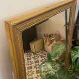 Old gilded wood mirror 115x74cm