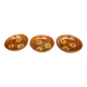 3 Glazed terracotta soup plates