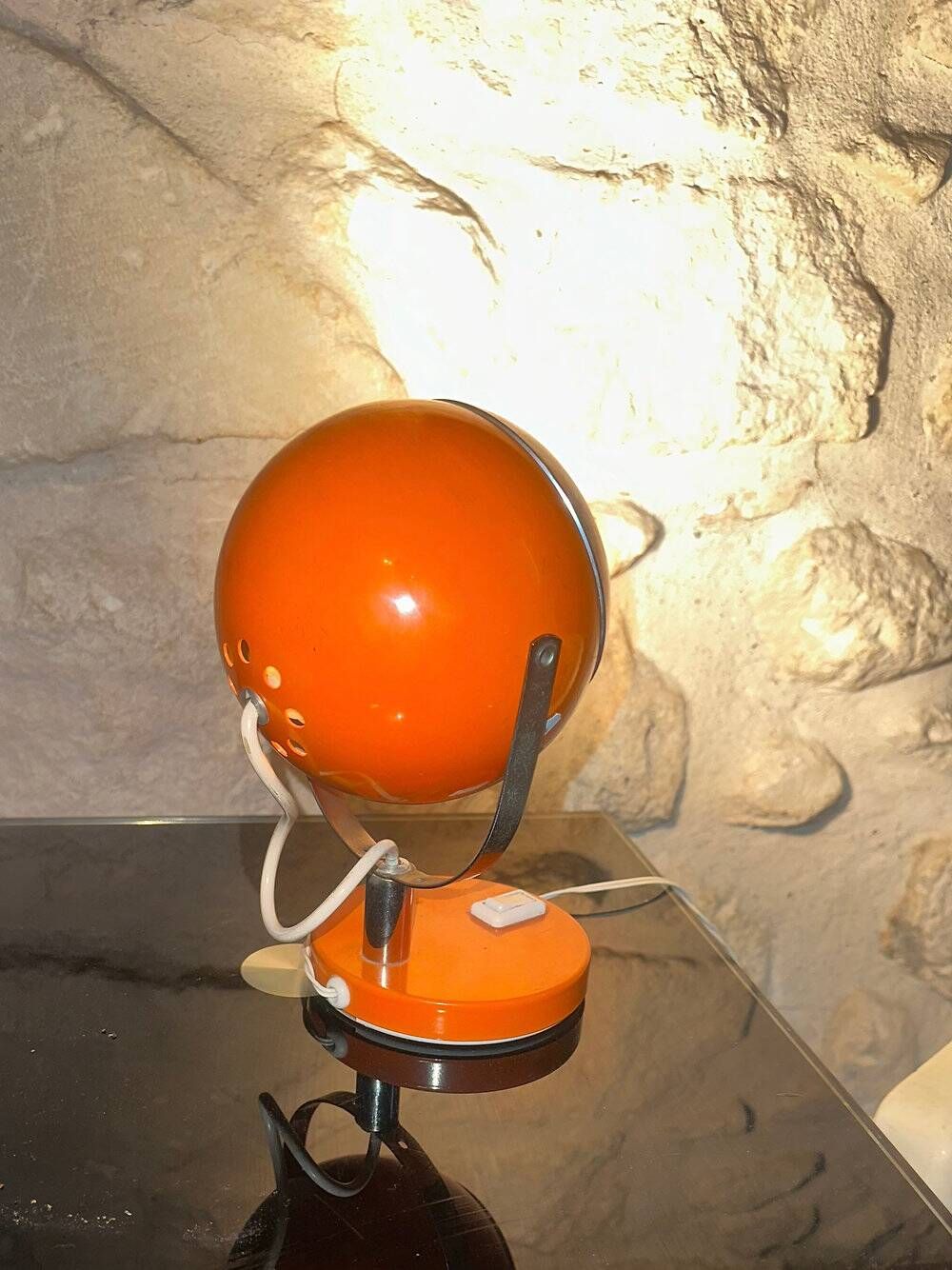 Vintage Eye Ball table lamp, Space Age, Yugoslavia, 1970s