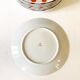 8 Schirnding Bavaria porcelain plates with orange dots, 1970s