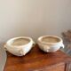 2 antique plant pots