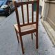 Chaise en bois et cannage 