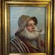 Painting signed E. Baro (Léon Noireaut), pipe sailor