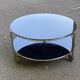 Strind Scandinavian coffee table in black glass by Ehlen Johansson for Ikea